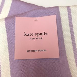 kate spade Kitchen - Kate Spade Bistro Stripe Lavender Kitchen Towel kate spade Kitchen - Kate Spade Bistro Stripe Lavender Kitchen Towel